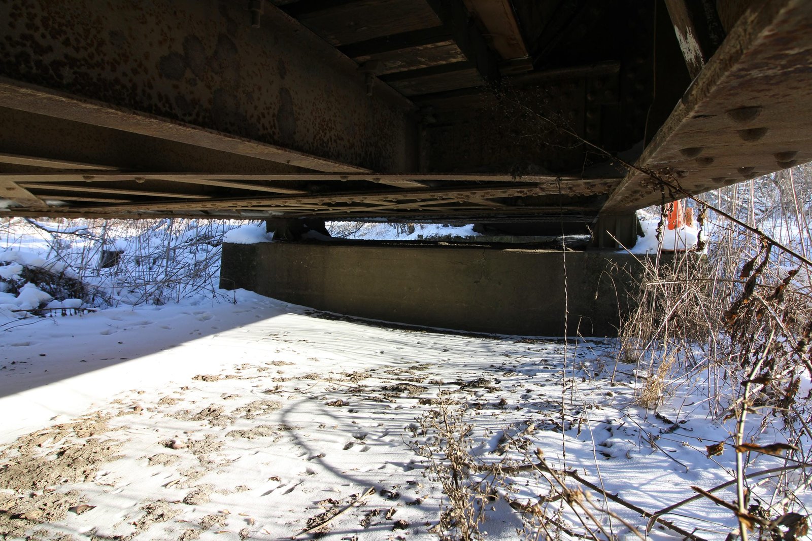 Under bridge